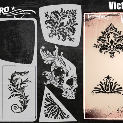Airbrush  Tattoo Pro Victorian Skull Airbrush  Tattoo Pro Victorian Skull